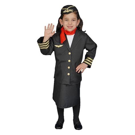 Flight Attendantair Hostess Kids Costume From A2z Kids Uk