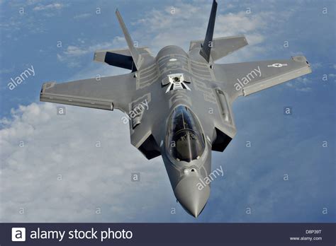 It can take off in a short hop, plus it can hover and land like a helicopter. US Air Force F-35A Lightning II stealth fighter aircraft ...