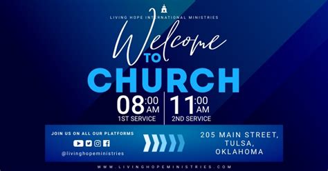 Welcome To Church Flyer Template Postermywall