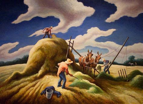 Thomas Hart Benton Farming Painting By Dan Hill Galleries Fine Art