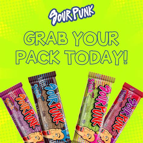 Buy Sour Punk Candy Sticks Strawberry Flavor Pack Of 24 40g Each