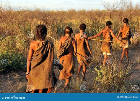 Bushmen In The Kalahari Desert Editorial Photo Image Of Kalahari African 47474946