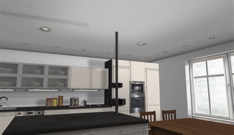 Der elegante und unauffällige kabelschacht für die decke, ermöglicht die zuleitung zu einer leuchte, bei der das stromkabel nicht an der stelle ist, wo die neue lampe platziert werden soll. Neue Küche mit Kochinsel | Küchenplanung und Großgeräte ...