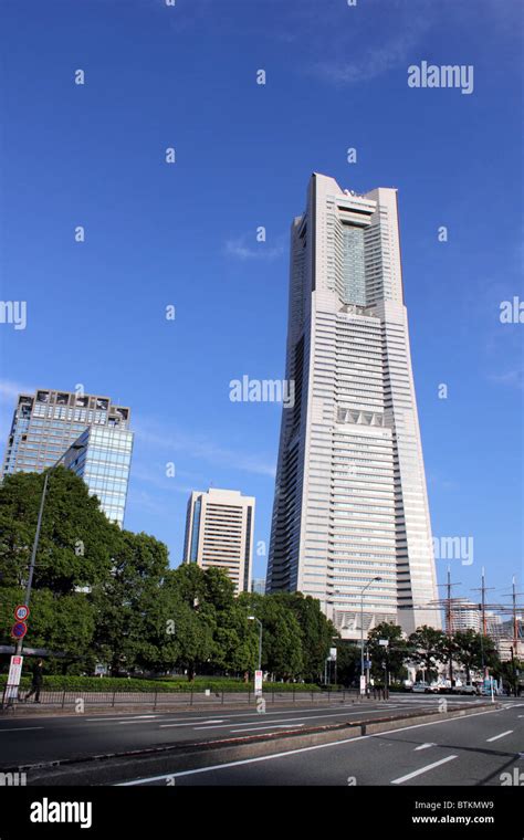 View Of Landmark Tower Yokohama Japan Stock Photo Alamy