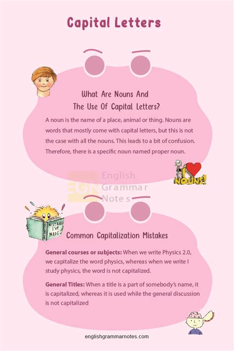 Capital Letters Using Capital Letters With Proper And Common Nouns
