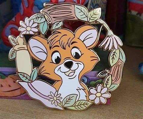 Fantasy Disney Pins Fox And The Hound Pastel Wreath Etsy Disney Toys