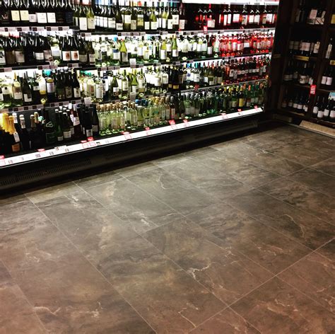 Place the tiles in the pattern. Luxury marble effect floor tiles in a local wine bar and ...