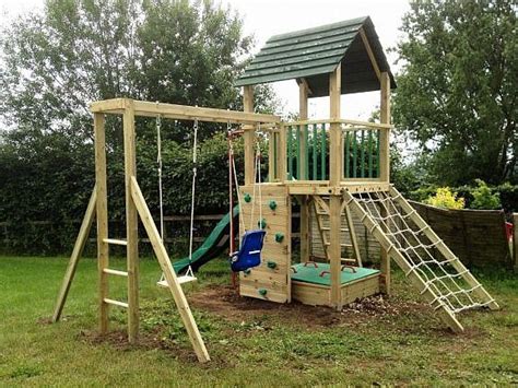 Treetops Multi Tower Climbing Frame Design Create Play Wooden