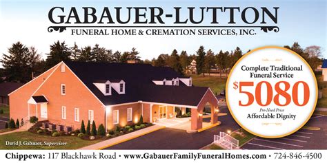 Our Services Gabauer Lutton Funeral Home And Cremation Services