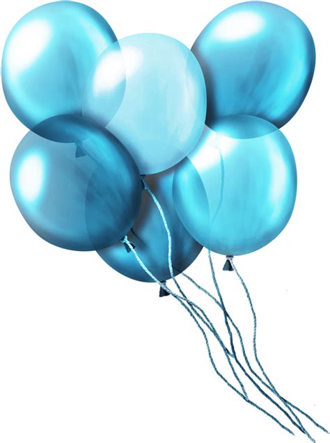 Mis Laminas Para Decoupage Blue Balloons Transparent Background