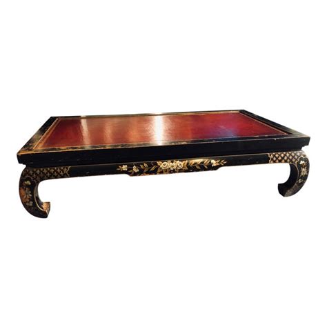 Designer jason phillips found inspiration in nature's ability to shape a hard surface. 1940s Asian Low-Rise Hand-Painted Coffee Table | Chairish