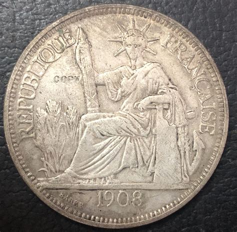 1908 France Silver Plated Coin Copy In Non Currency Coins From Home