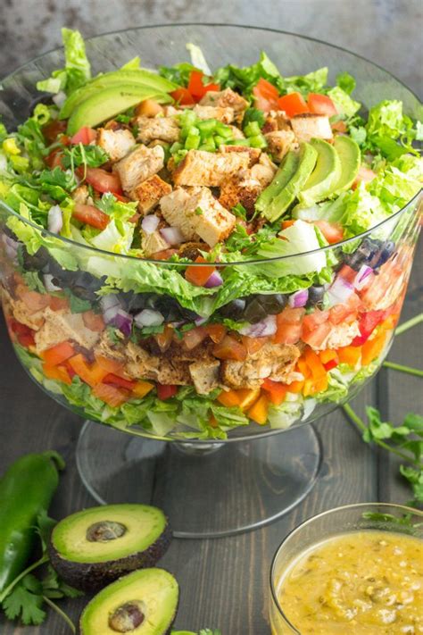 Whole30 Layered Cold Taco Salad Recipe Healthy Recipes Summer