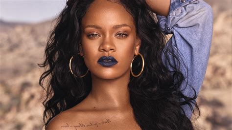 Rihanna Black Lips Wallpapers Wallpaper Cave