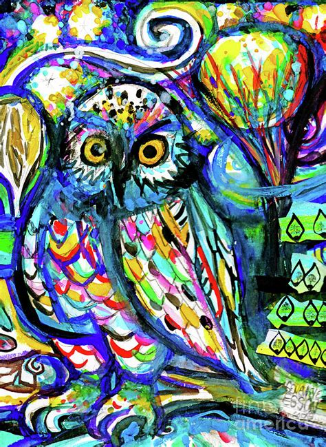 Abstract Owl Art