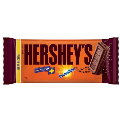 Tablete Chocolate Ovomaltine Hersheys 77g Rafas Super Varejão