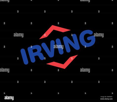 Irving Oil Rotated Logo Black Background Stock Photo Alamy