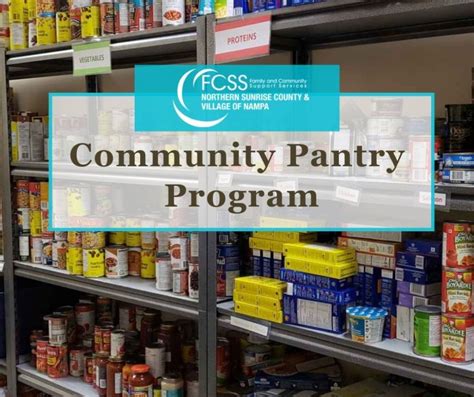 Check dates and times here. Community Pantry Program - Northern Sunrise County