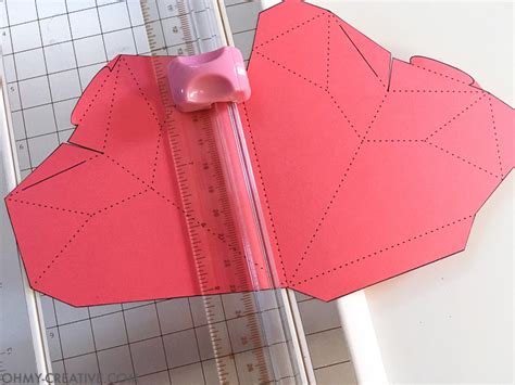 How To Make A 3d Paper Heart Box Oh My Creative