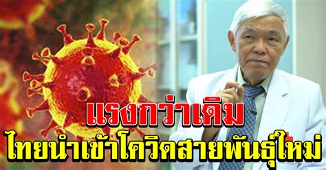 โควิดสายพันธุ์ใหม่ มีต้นตอจากชายชาวอียิปต์ เดินทางเข้าไทยเมื่อวันที่ 26 ม.ค. หมอยงเตือน ไทยกำลังนำเข้าโควิดสายพันธุ์ใหม่ กลายพันธุ์แพร่ ...