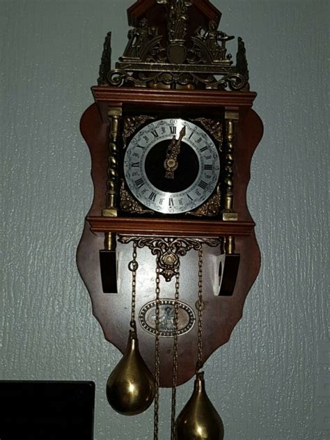 Vintage Large Dutch Wall Clock Antique Price Guide Details Page