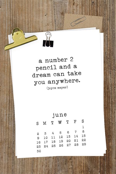 Free Printable Calendar With Inspirational Quotes That Are Sure To Inspire