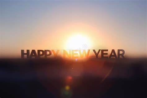 New Year Brightly Rising Sun And Sunrise And Happy New Year Happy New