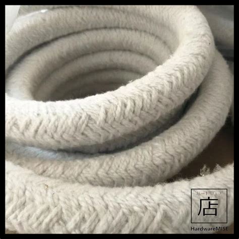 Ceramic Fibre Round Rope 15mm Ceramic Braided Packing Rope With Ss Wire