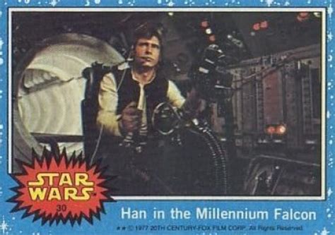 Check spelling or type a new query. 1977 Star Wars Han in the Millennium Falcon #30 Non-Sports Card Value Price Guide