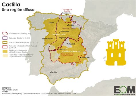 El Mapa De Los Límites De Castilla A Lo Largo De La Historia Easy Reader