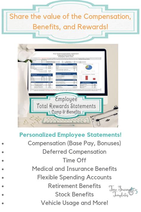 Benefit statements are clear and concise statements that communicate the benefit of a product, program, or service to the reader. Employee Total Rewards Statement, Total Compensation Statement Template Excel | Employee rewards ...