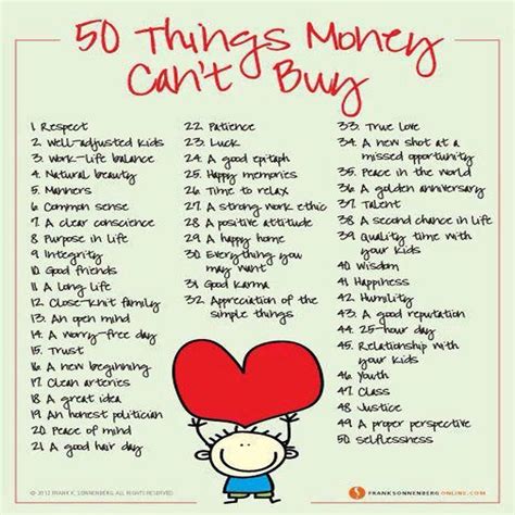 Share To Improve Self Development~ 50 Things Money Cant Buy