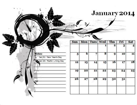 Office Calendar Templates 10 Free Printable Pdf Excel And Word