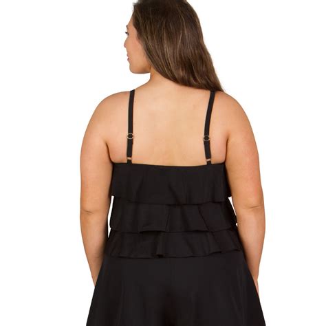 Ladies Plus Size Romper Shortini Bandeau Swimsuit From Fit 4u At