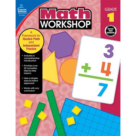 Math Workshop Resource Book Grade 1 Cd 104953 Carson Dellosa