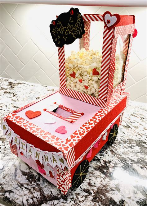 Valentine Box Valentine Box Popcorn Valentine Holiday Crafts