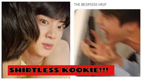 BTS Jin Uploads A Shirtless Jungkook S Pic YouTube