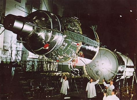 Voskhod 1 In Production Space Exploration Space Travel Earth From Space