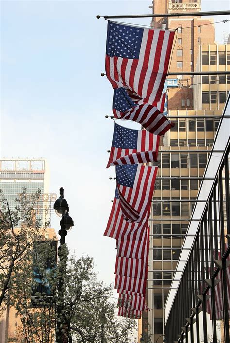 Hd Wallpaper New York City Usa Flags American Big Apple