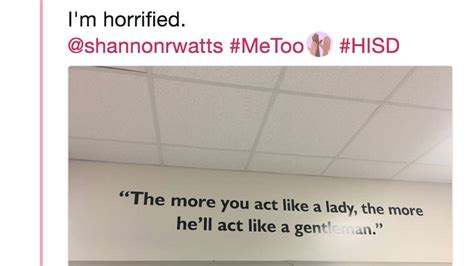 Texas School Removes Sexist Quote That Told Girls Act Like A Lady