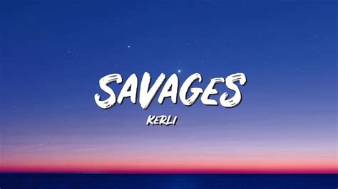Savages Lyrics Kerli Lyric Best Song Youtube