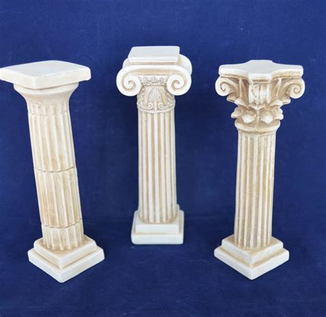 ancient greek doric corinthian ionic order column set artifact etsy uk ionic order ancient