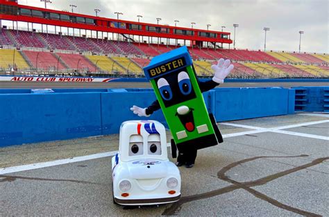 The woman repeated the question. Ride Omnitrans to the Auto Club Speedway for the NASCAR ...