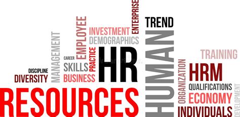 Word Cloud Human Resources Stock Vector Illustration