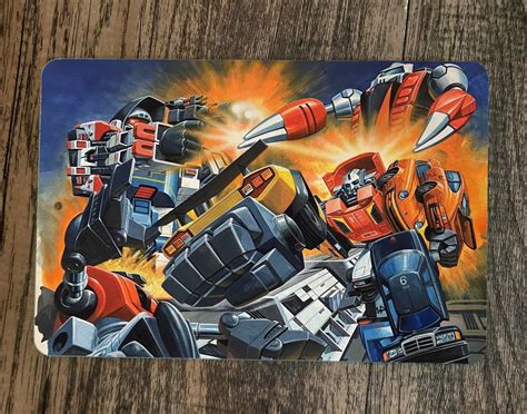 Gobots Transformers Artwork 8x12 Metal Wall Sign Retro 80s Sign Junky