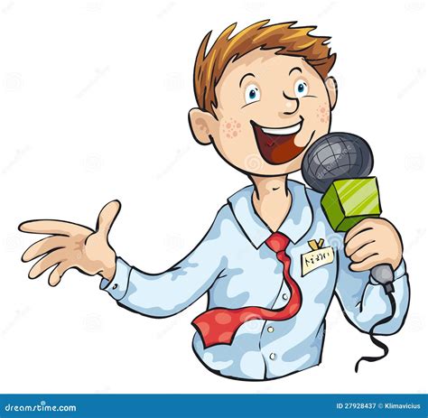 Journalist Cartoon Vector | CartoonDealer.com #55640173