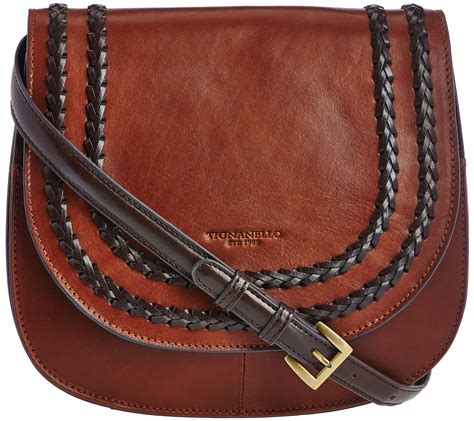 Tignanello Vintage Leather Rfid Saddle Bag Bags Saddle Bags Vintage