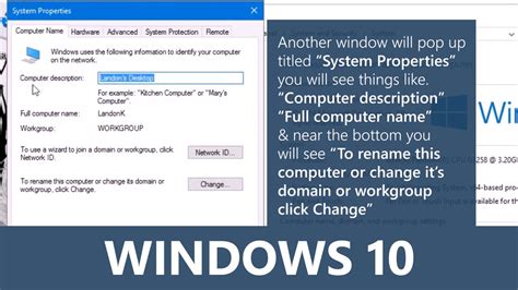 Windows 10 Learn How To Change Your Computers Name Youtube