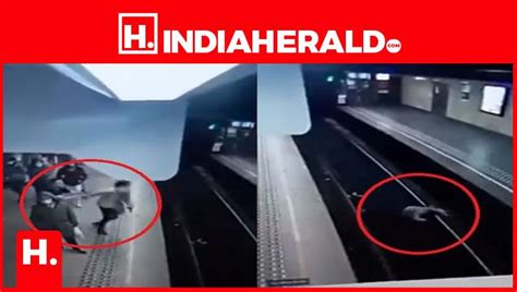 Shocking Man Pushes Woman Under Wheels Of Train