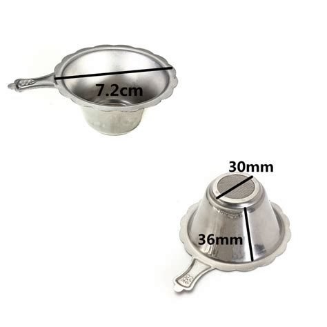 Both pieces (funnel and strainer) are made of stainless steel, and are easily cleaned. Silver Stainless Steel Mini Fine Mesh Tea Funnel Tea Leaf Filter Strainer+Stand | eBay